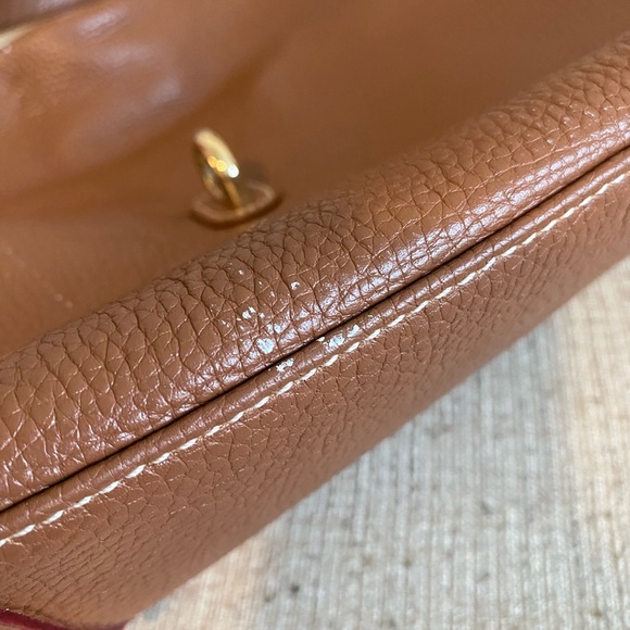 Vintage dooney and bourke large hobo shoulder bag tan leather tote retro casual - Picture 16 of 16